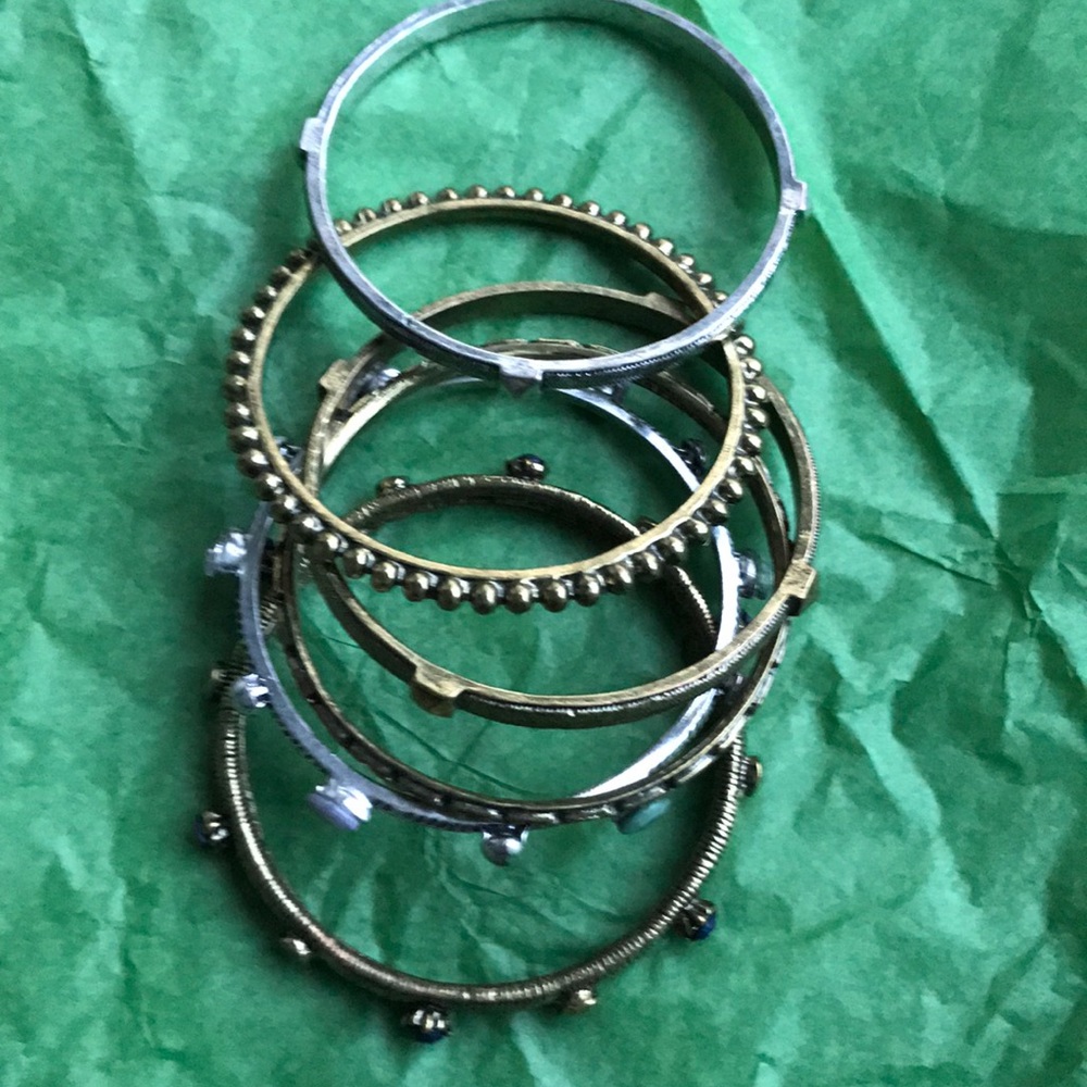 Free People- Set of Mixed Metal Bangles